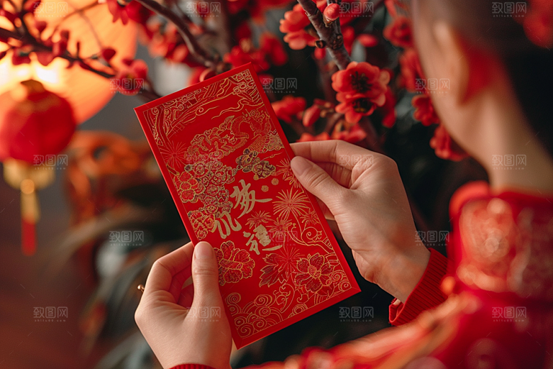 红包过年春节摄影图