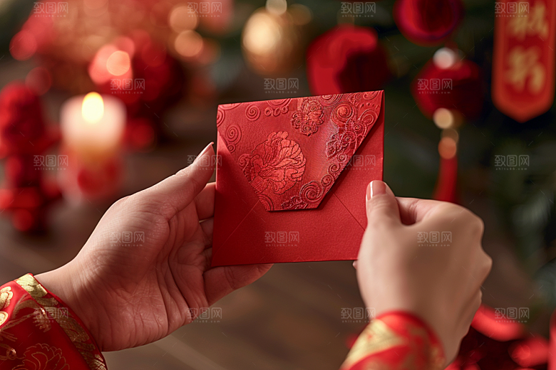 红包利是封喜庆摄影图
