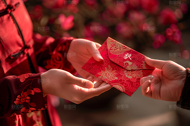 红包喜庆春节摄影图