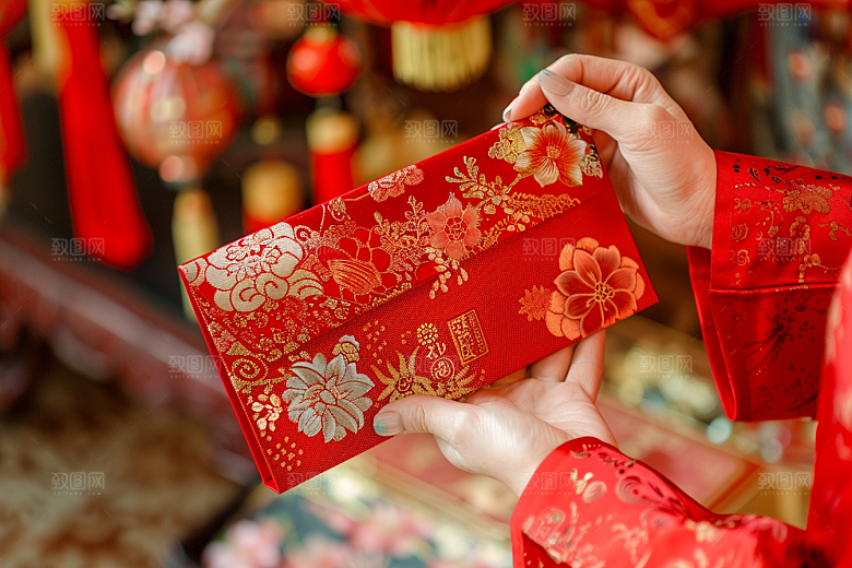红包精致春节摄影图