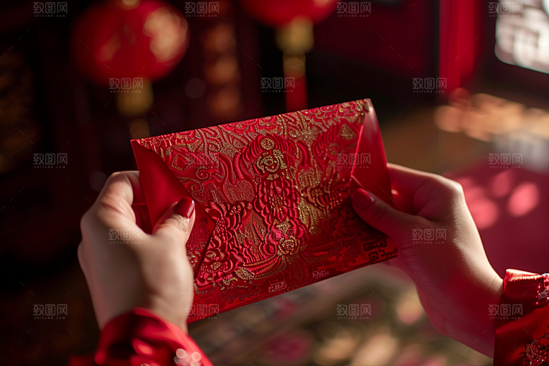 红包精致利是封摄影图