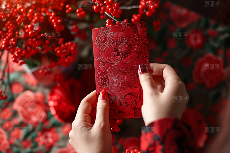 红包高清过年摄影图