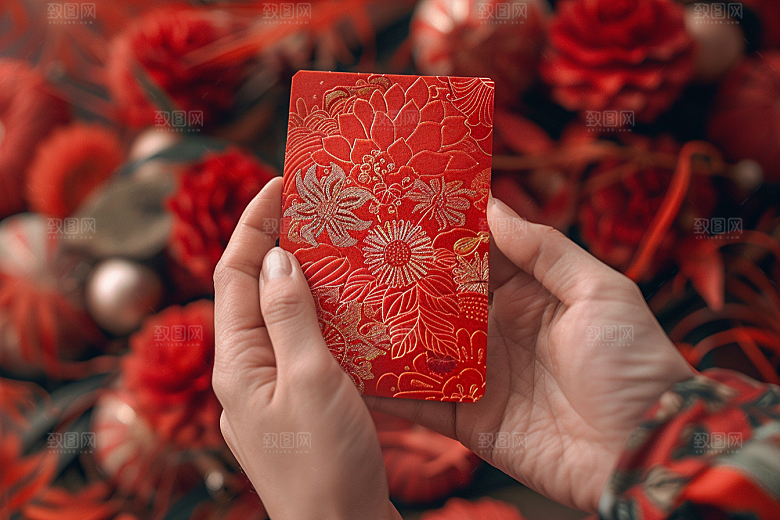 红包春节精致摄影图