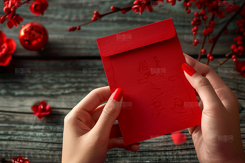 红包大气祝福摄影图