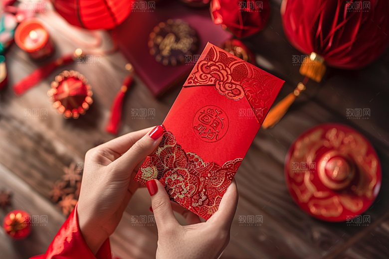 红包中国风精致摄影图