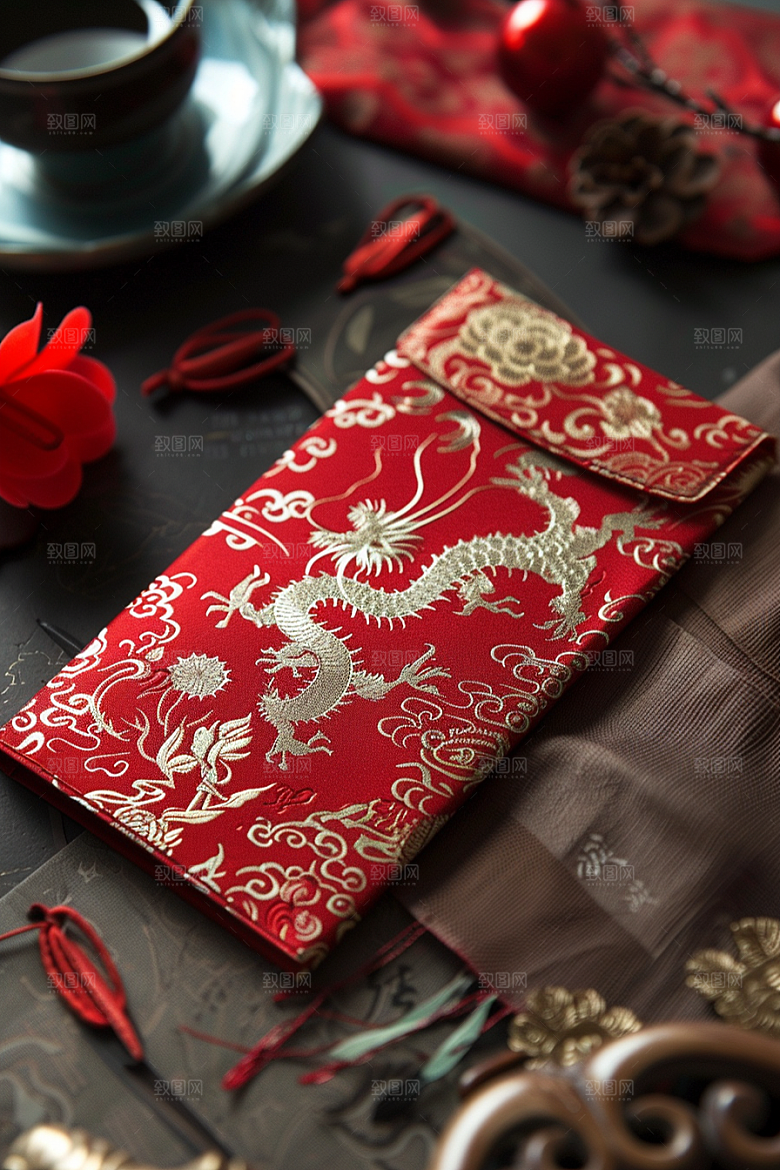红包祝福精致摄影图