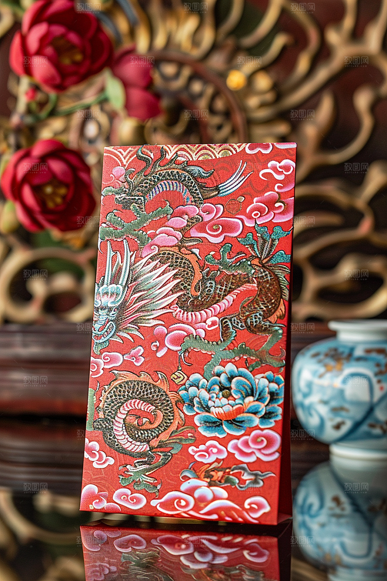 红包精致春节摄影图
