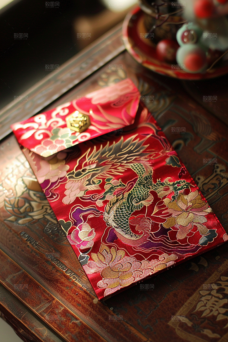 红包春节送礼摄影图