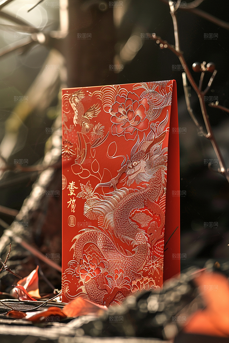 红包祝福婚礼摄影图