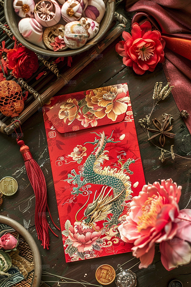 红包祝福高清摄影图