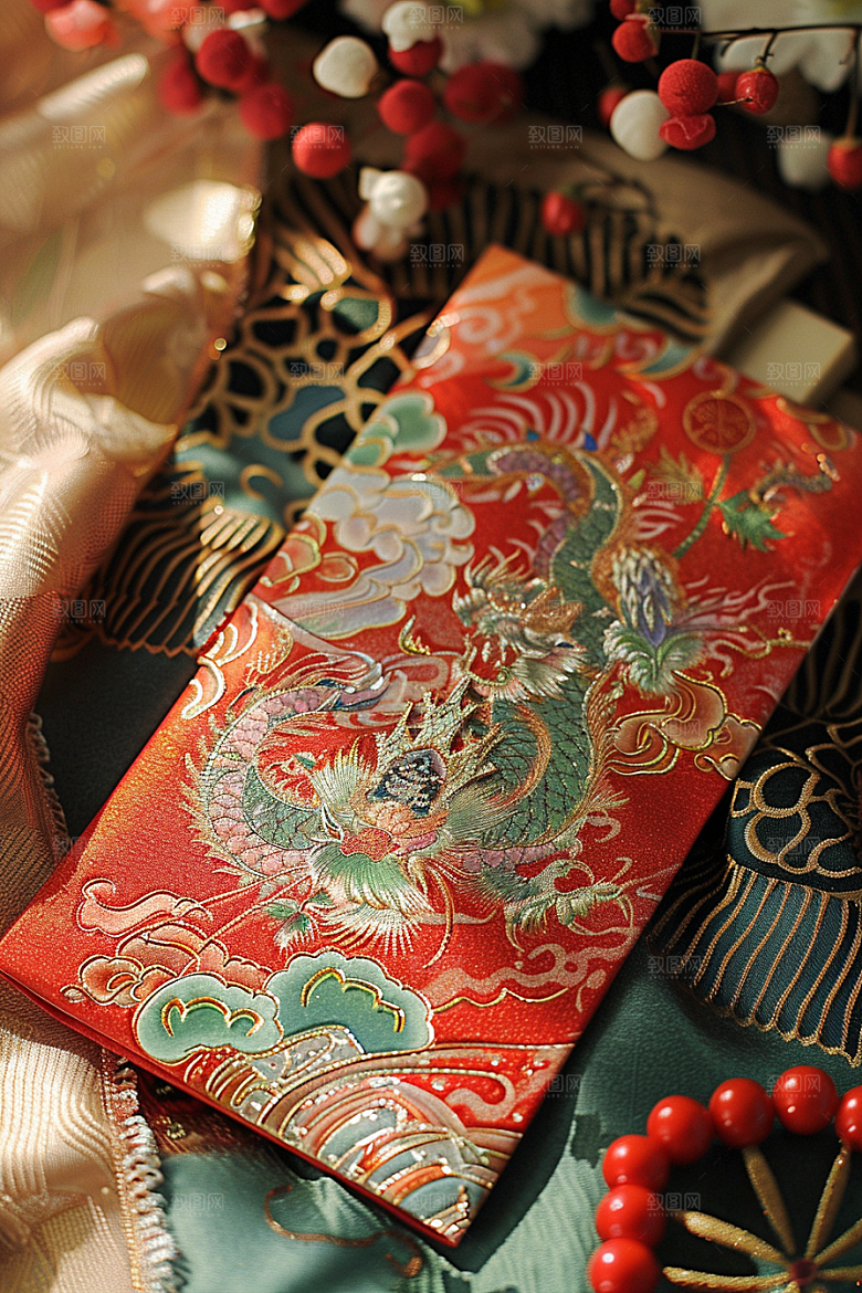 红包送礼春节摄影图