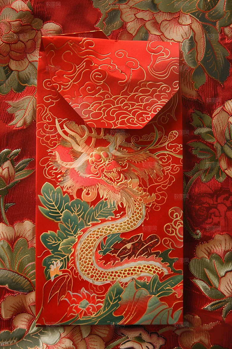 红包喜庆春节摄影图