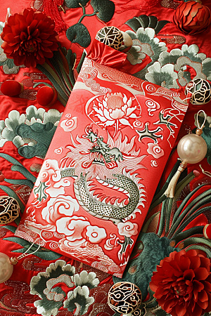 红包中国风春节摄影图
