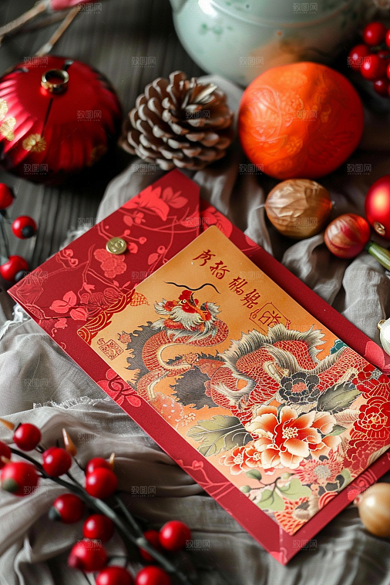 红包吉利精致摄影图