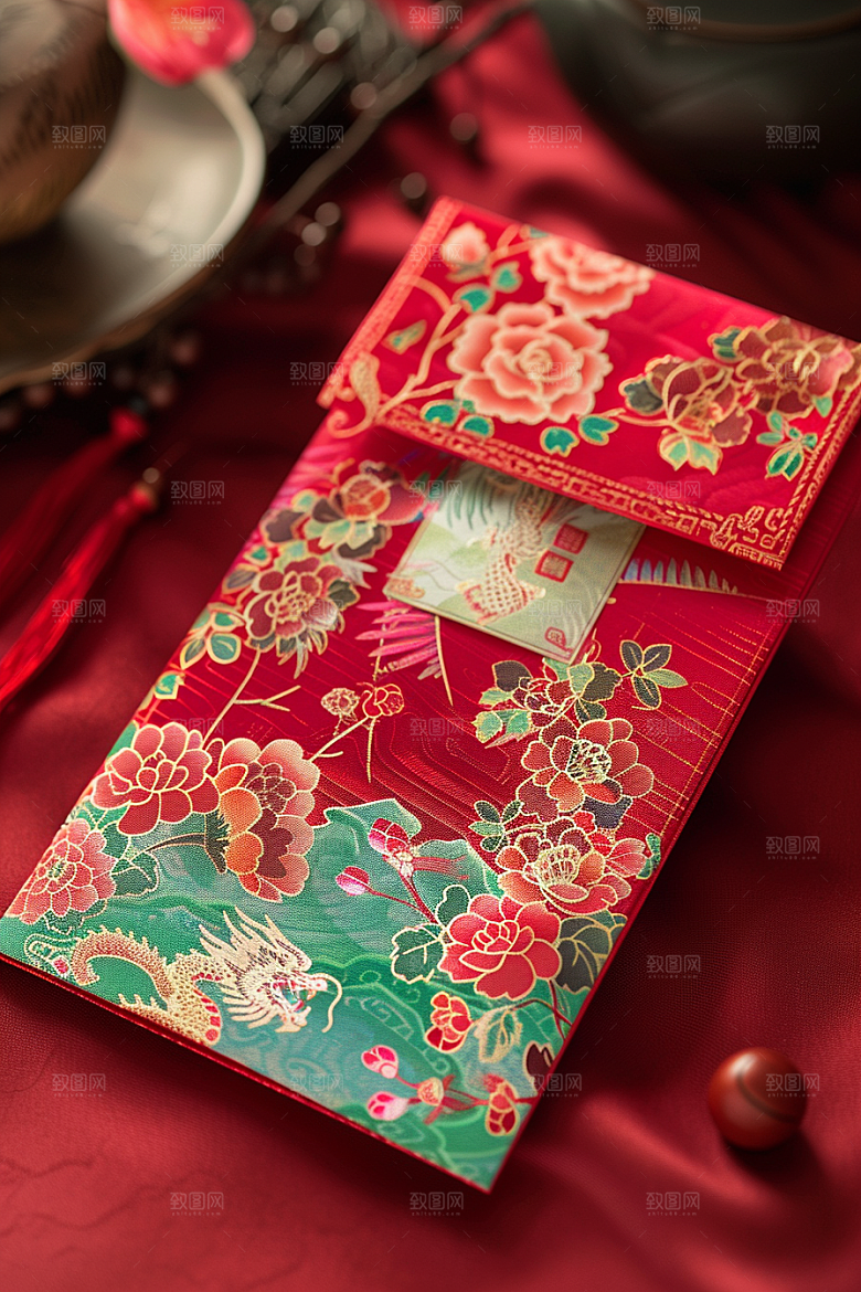 红包祝福喜庆摄影图