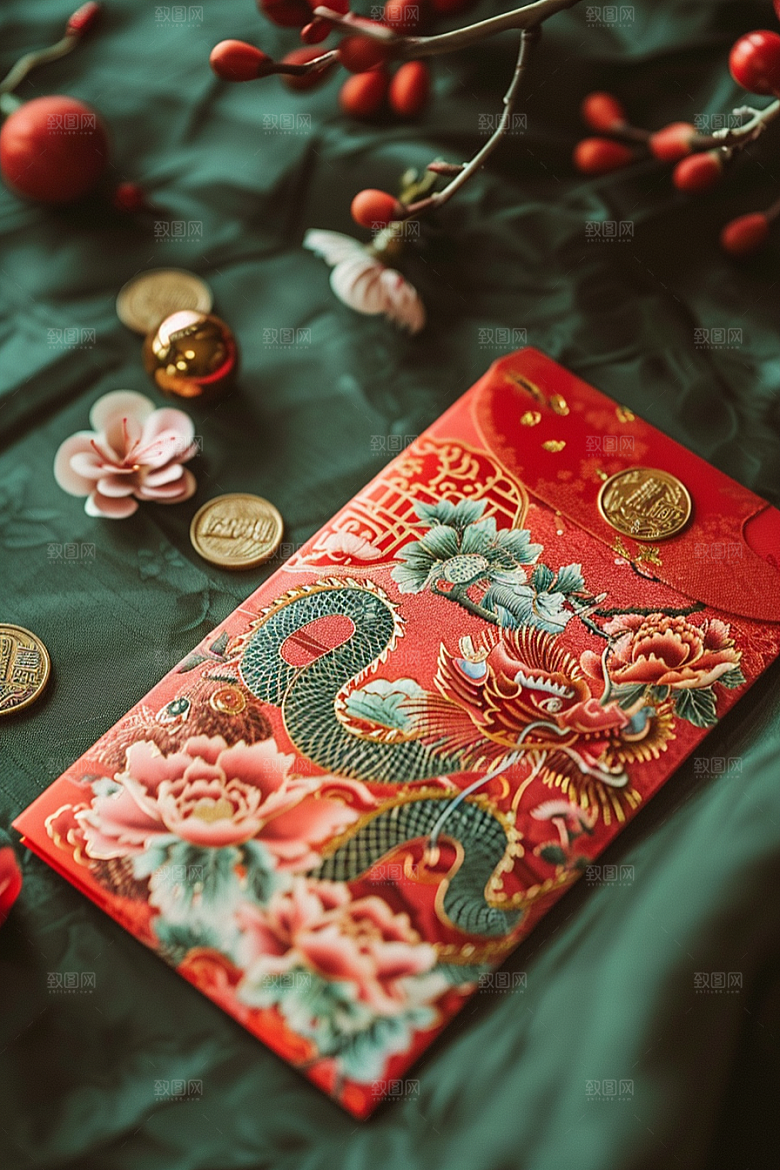 红包精致吉利摄影图