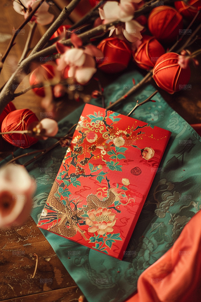 红包喜庆祝福摄影图