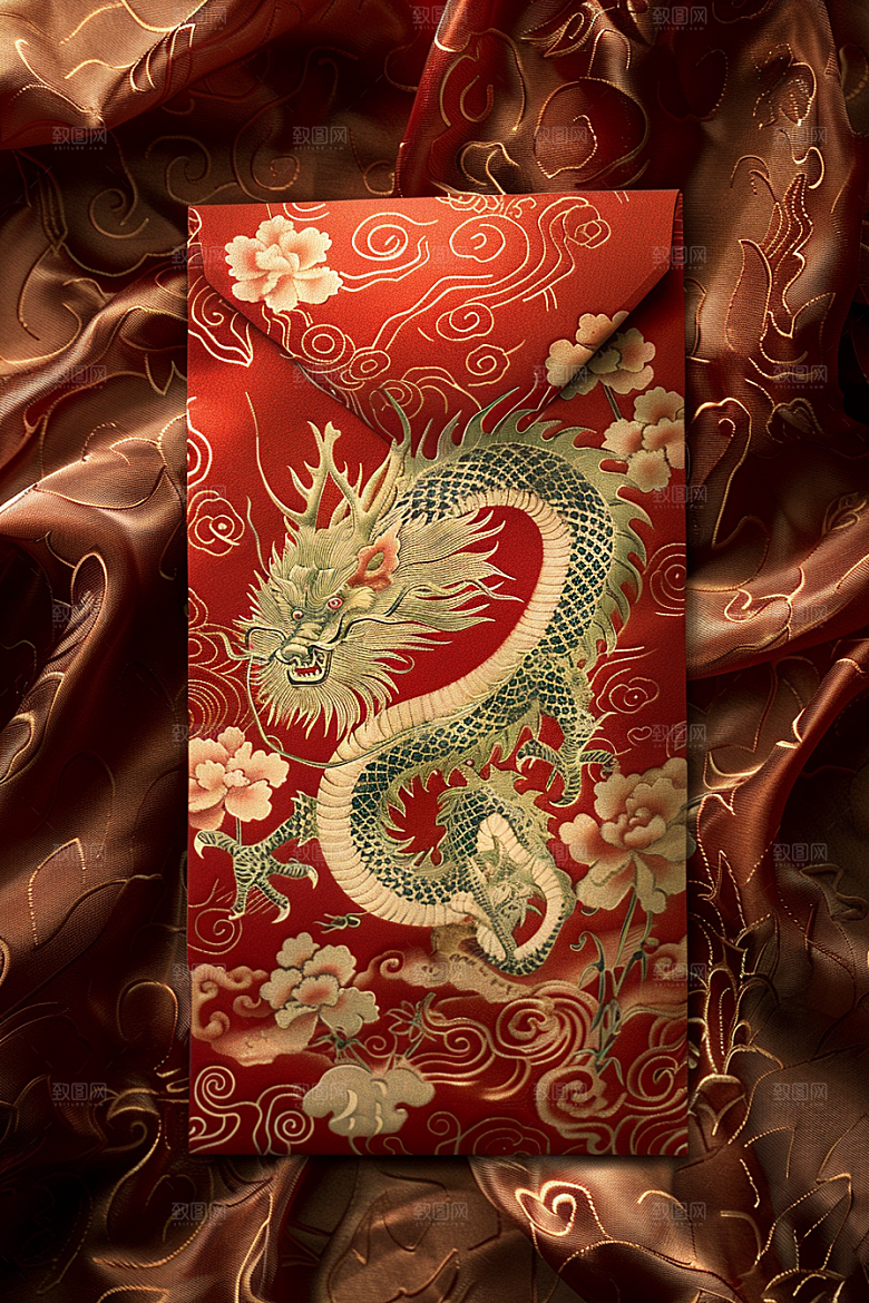 红包送礼精致摄影图