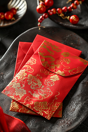 红包中国风婚礼摄影图
