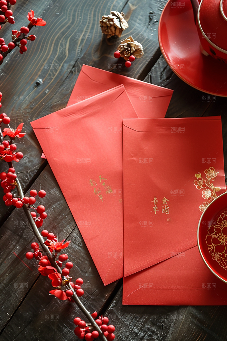 红包高清祝福摄影图