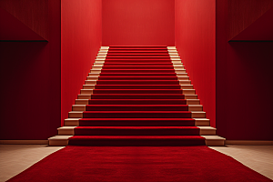 红毯楼梯晚宴晚会渲染图