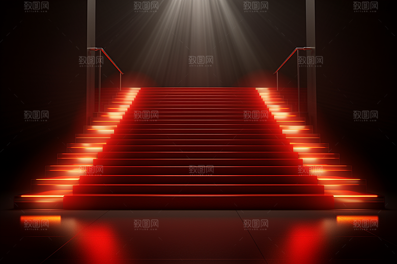 红毯楼梯活动颁奖典礼渲染图