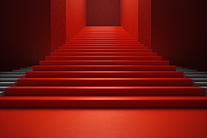 红毯楼梯活动晚宴渲染图