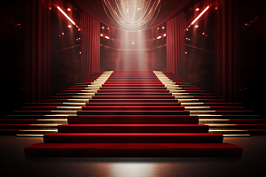 红毯楼梯晚宴活动渲染图