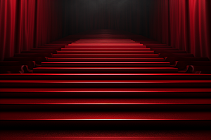 红毯楼梯晚宴高端渲染图