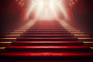 红毯楼梯高端活动渲染图