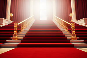 红毯楼梯活动高端渲染图