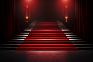 红毯楼梯活动高端渲染图