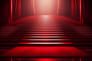 红毯楼梯实景效果高端渲染图