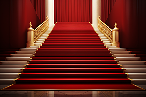 红毯楼梯大气高端渲染图