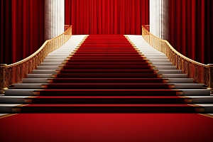 红毯楼梯颁奖典礼活动渲染图