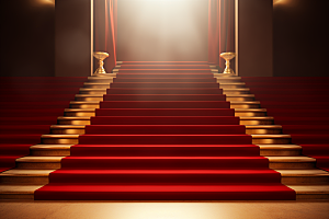 红毯楼梯晚会实景效果渲染图