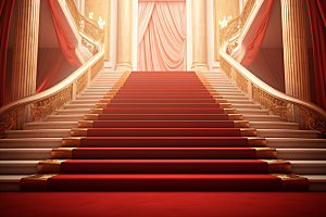 红毯楼梯活动大气渲染图