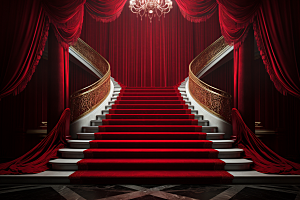 红毯楼梯大气活动渲染图