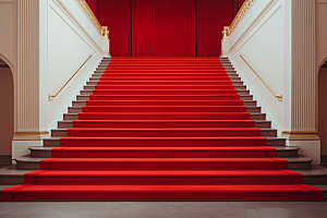 红毯楼梯晚会实景效果渲染图