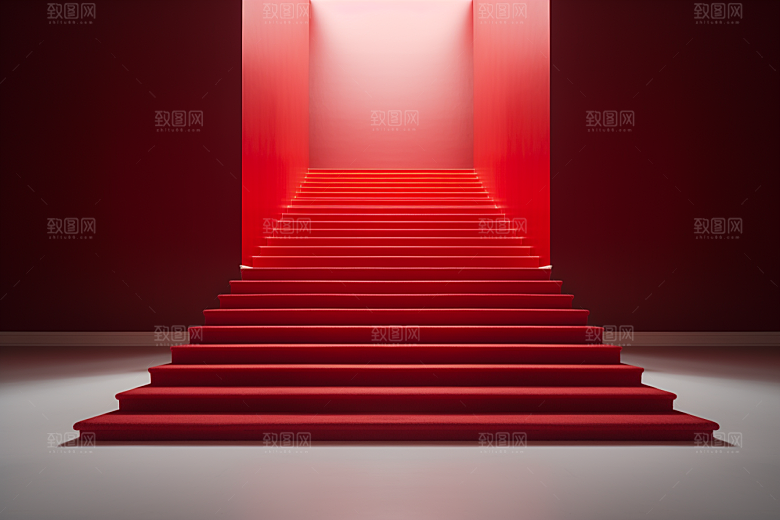 红毯楼梯晚宴展示渲染图