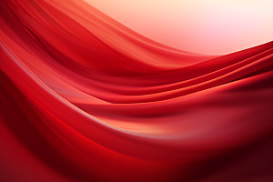 红色丝滑波浪背景图