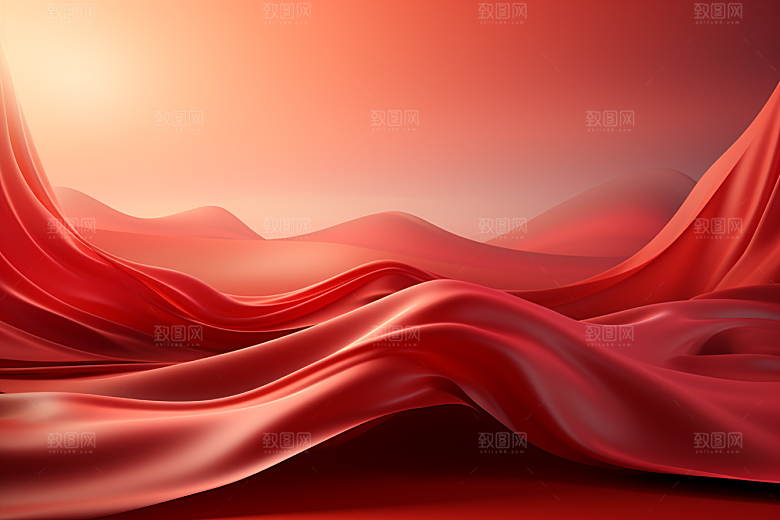 红色质感渐变背景图