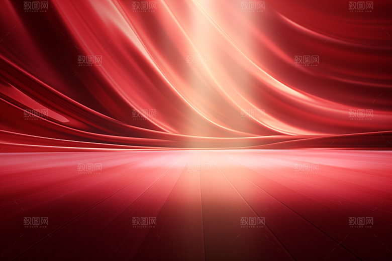 红色渐变线条背景图