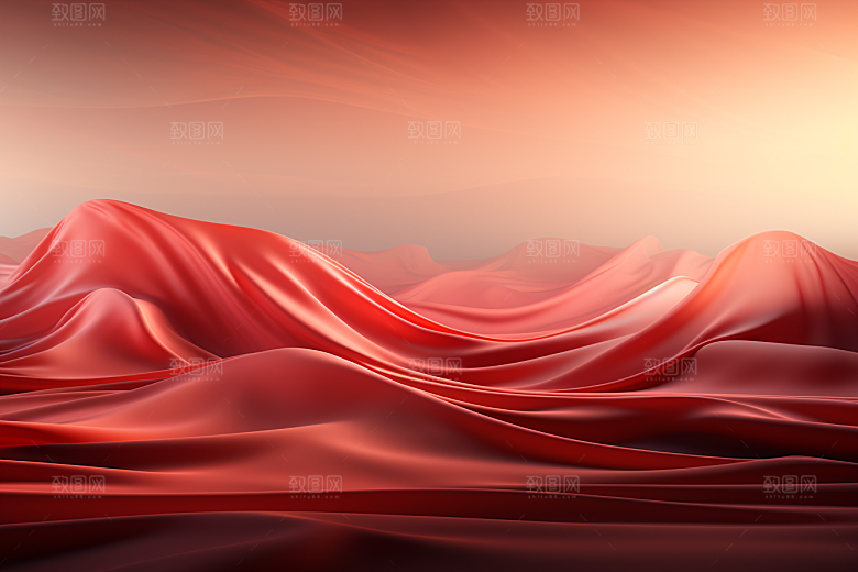 红色线条渐变背景图