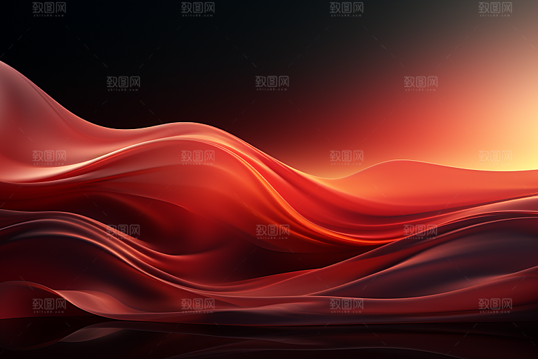 红色党建线条背景图