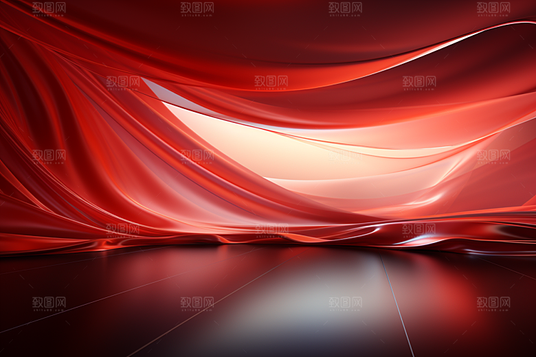 红色党建光效背景图