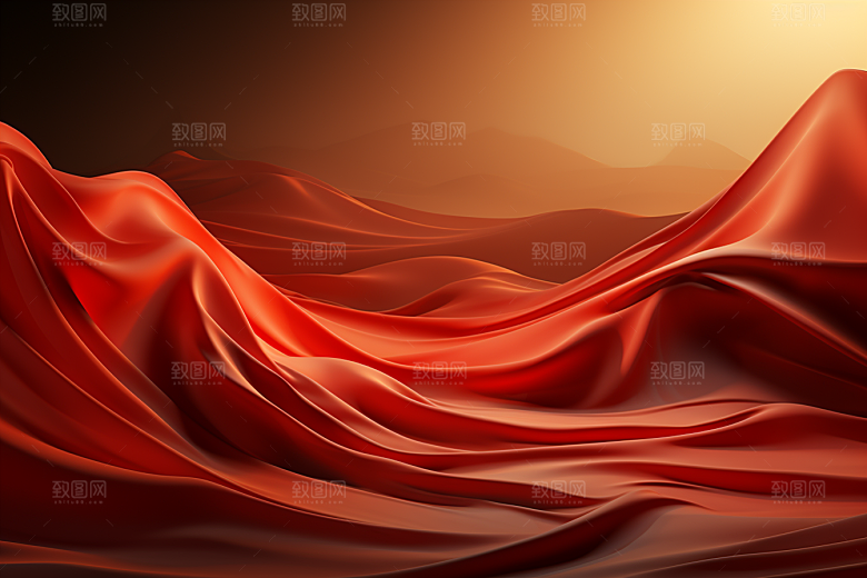 红色渐变质感背景图