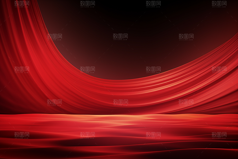 红色光效喜庆背景图