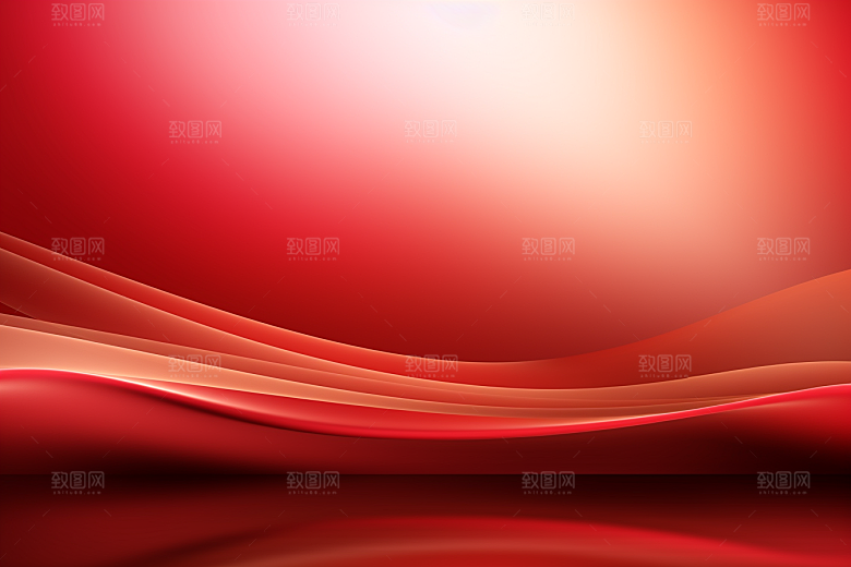 红色高清线条背景图