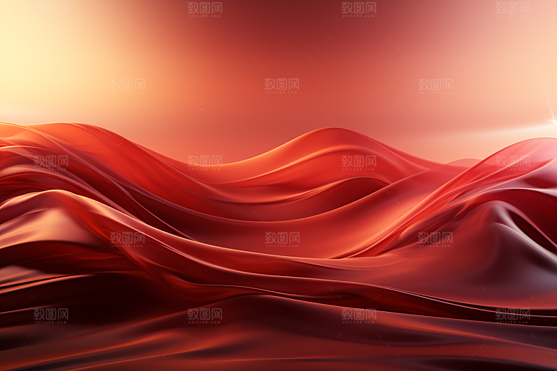 红色喜庆丝滑背景图